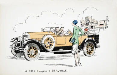 La Fiat triumphiert in Deauville, aus White Bottoms, veröffentlicht 1927